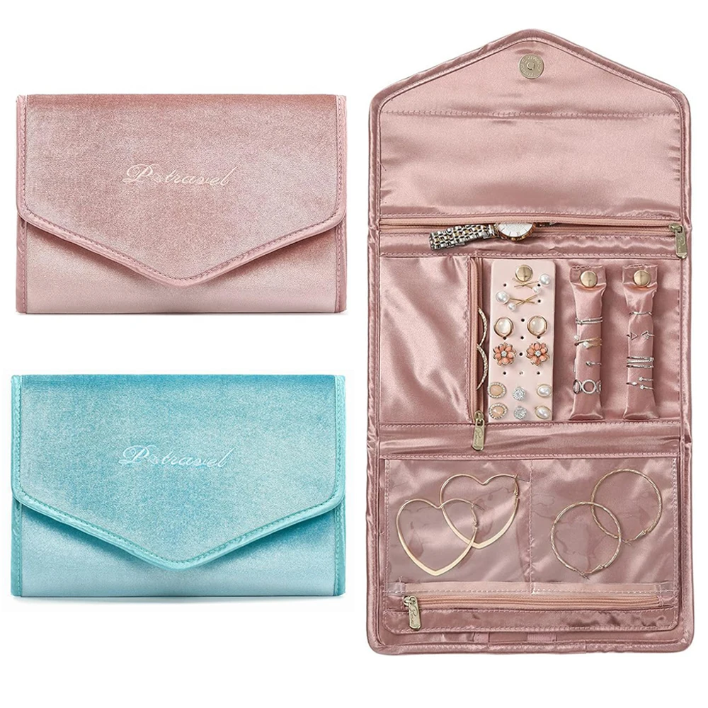Portable Velvet Jewelry Organizer Roll Foldable Travel Jewelry Case Storage Bag for Journey-Rings Necklaces Bracelets Earrings
Portable Velvet Jewelry Organizer Roll Foldable Travel Jewelry Case Storage Bag for Journey-Rings Necklaces Bracelets Earrings