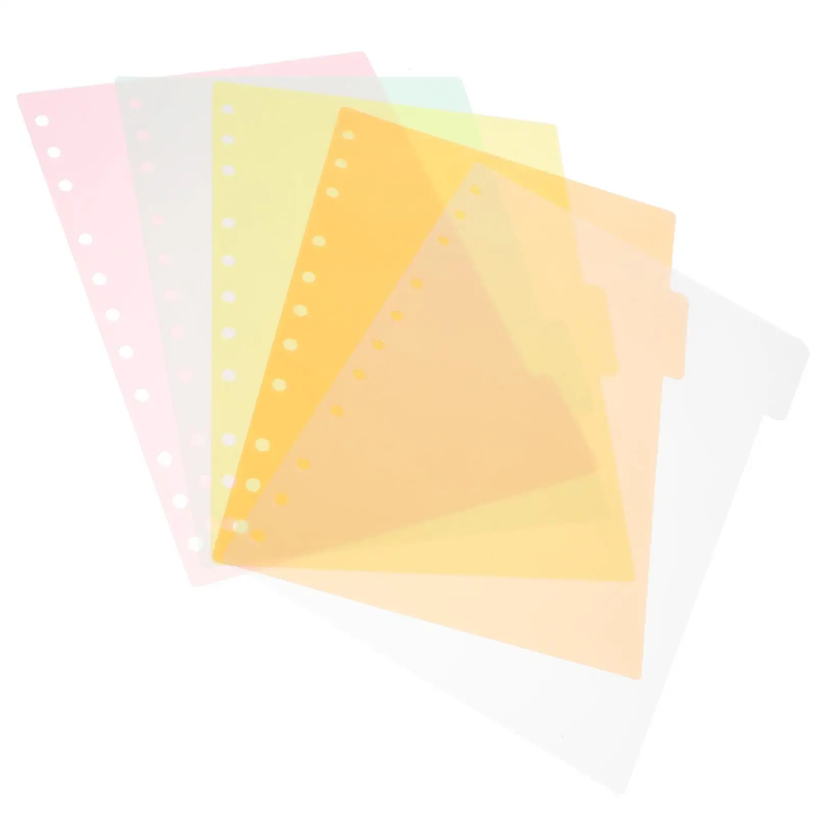 5 Sheets Plastic Dividers B5 11 Holes Fit 9 Hole Binder Notebook Tabs Index Cards Loose Leaf Paper School Office Supplies
5 Sheets Plastic Dividers B5 11 Holes Fit 9 Hole Binder Notebook Tabs Index Cards Loose Leaf Paper School Office Supplies
