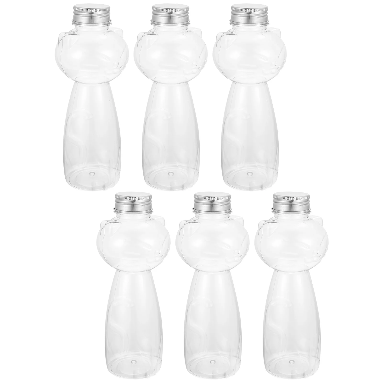 6 Pcs Juice Bottles Transparent Plastic Milk Tea Drink Containers Reusable Sealing for Liquid Storage Safe Design
6 Pcs Juice Bottles Transparent Plastic Milk Tea Drink Containers Reusable Sealing for Liquid Storage Safe Design