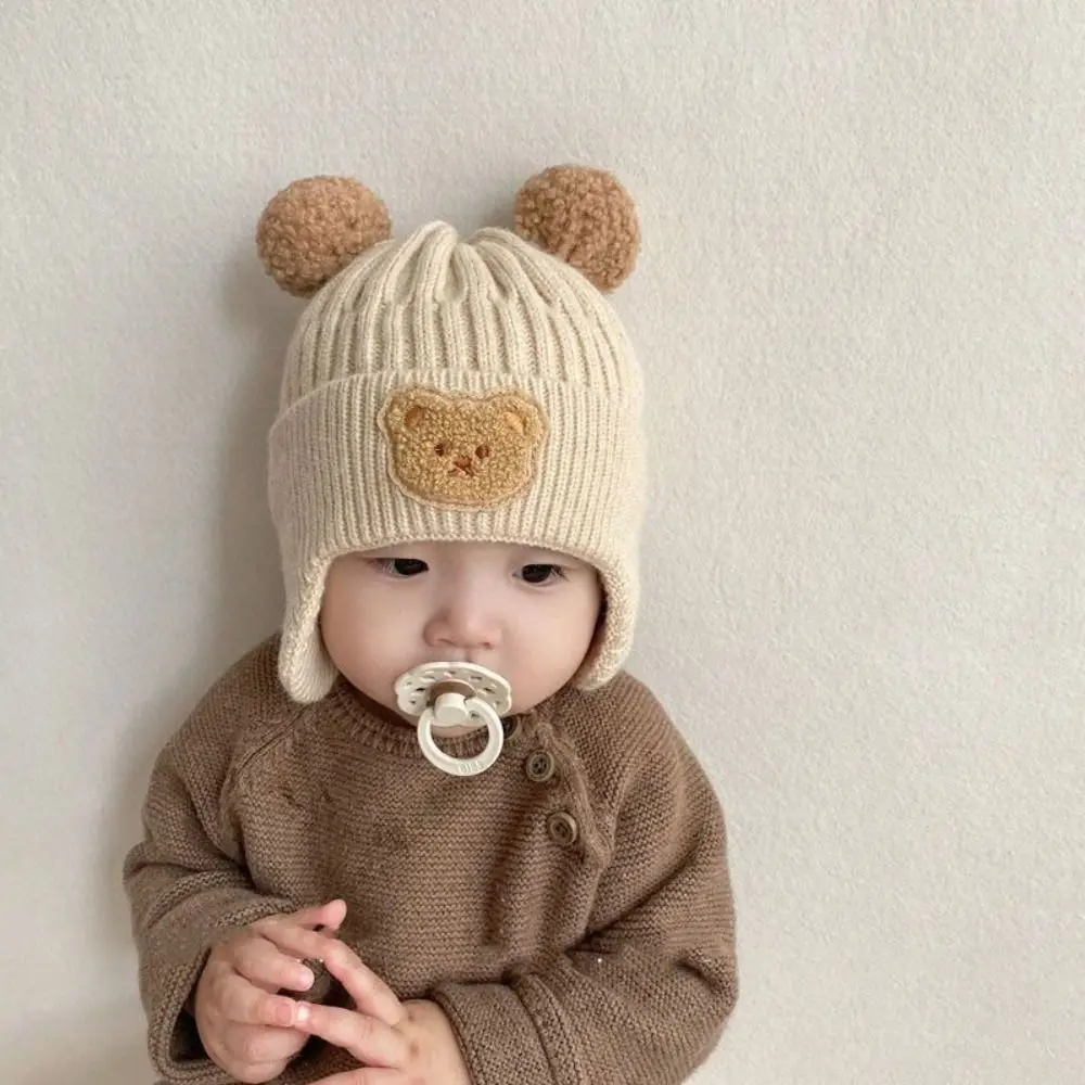 Japanese Cartoon Bear Ear Protection Knitted Hat Wool Thermal Hat Baby Beanie Cap Solid Color Skullies Kids Crochet Hats Toddler
Japanese Cartoon Bear Ear Protection Knitted Hat Wool Thermal Hat Baby Beanie Cap Solid Color Skullies Kids Crochet Hats Toddler