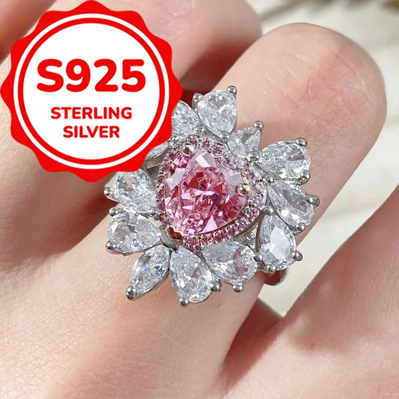 925 sterling silver daily Joker love synthetic zircon opening adjustable ring temperament luxury ring.
925 sterling silver daily Joker love synthetic zircon opening adjustable ring temperament luxury ring.