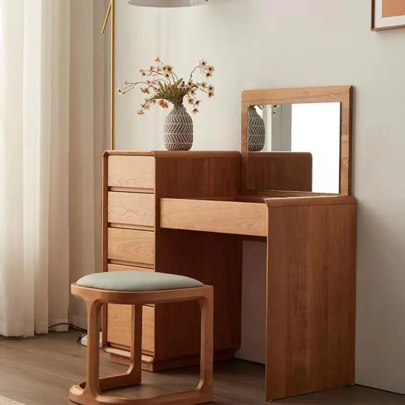 North American Cherry Wood Dresser Modern Simple All Solid Wood Bedroom Storage Storage Makeup Table
North American Cherry Wood Dresser Modern Simple All Solid Wood Bedroom Storage Storage Makeup Table