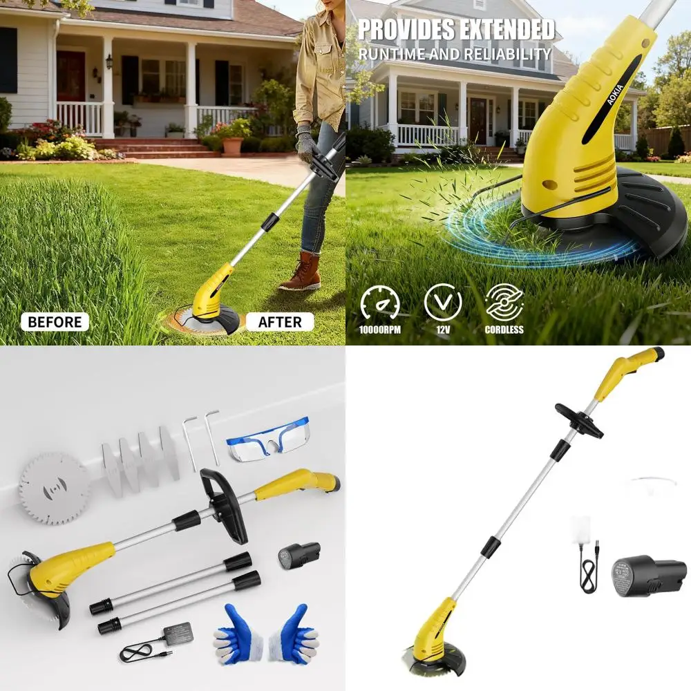 Аккумуляторный триммер для травы 12В с регулируемой штангой 65 см, легкий, для стрижки и обрезки газонов, для ухода за садом
Аккумуляторный триммер для травы 12В с регулируемой штангой 65 см, легкий, для стрижки и обрезки газонов, для ухода за садом