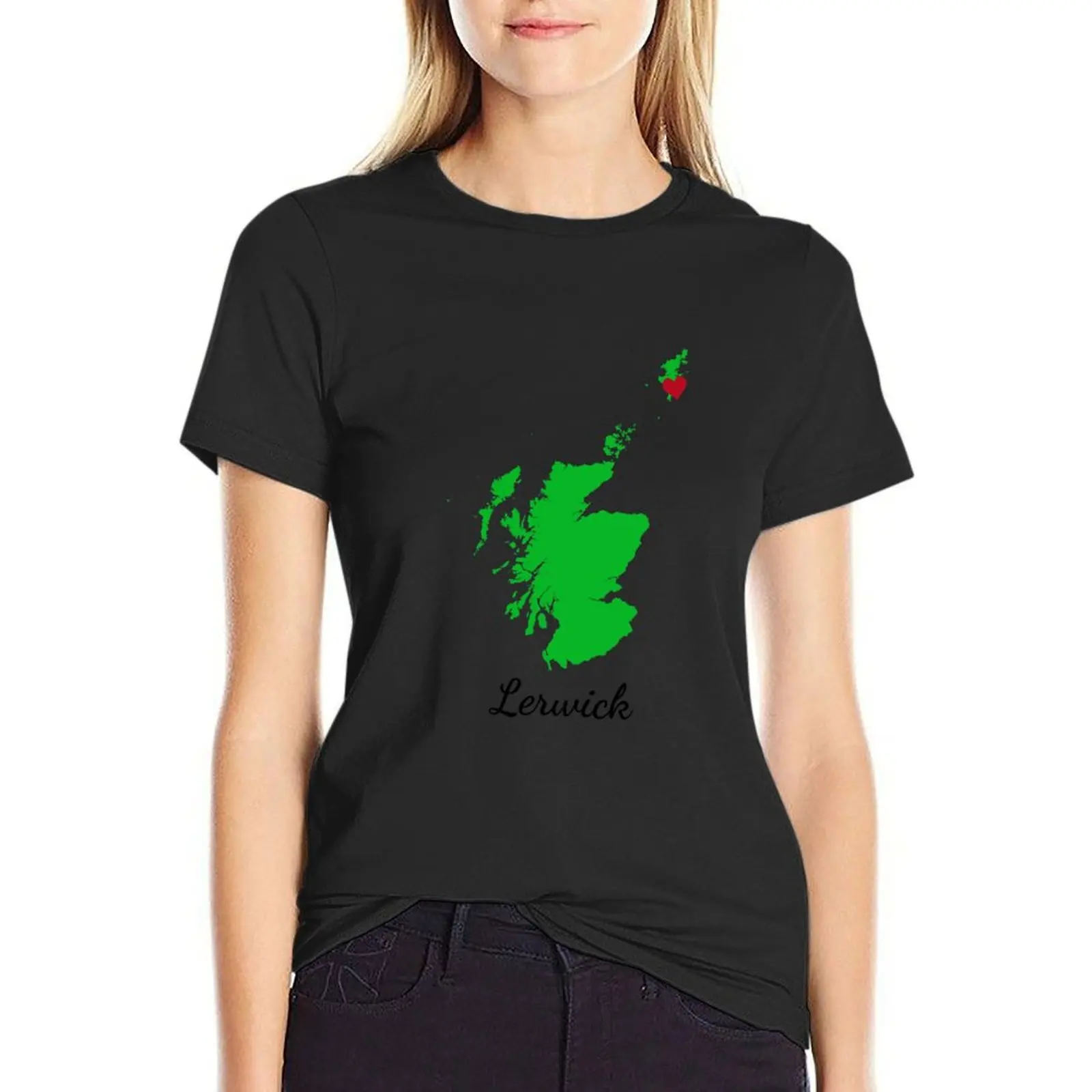 Lerwick T-Shirt Short sleeve tee cute tops Female clothing graphics black t-shirts for Women
Lerwick T-Shirt Short sleeve tee cute tops Female clothing graphics black t-shirts for Women