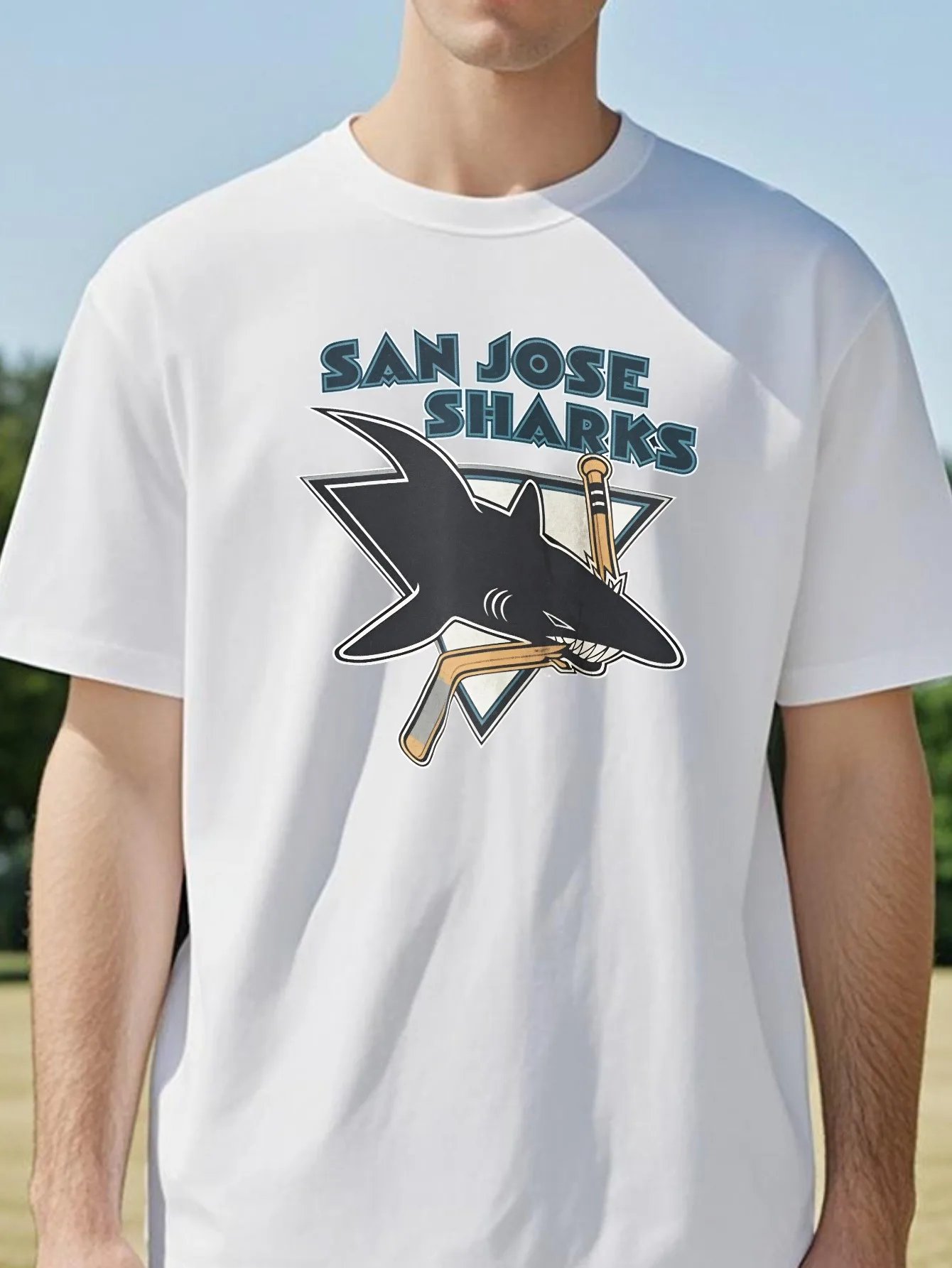 San Jose Sharks print GraphicT-shirt Men's Women's Streetwear Clothing tee summer casual Short Sleeve Memorabilia T shirt
San Jose Sharks print GraphicT-shirt Men's Women's Streetwear Clothing tee summer casual Short Sleeve Memorabilia T shirt