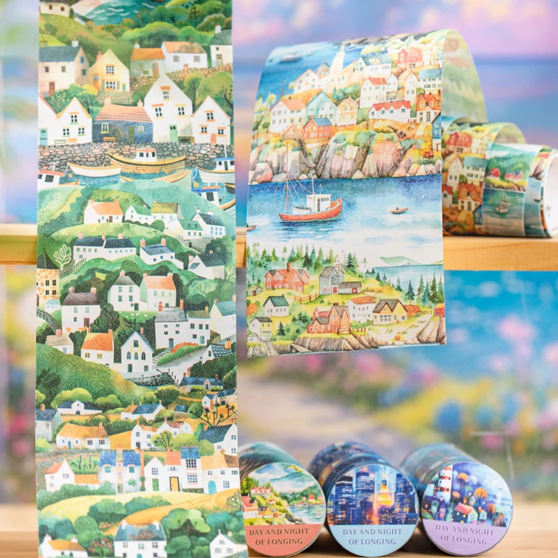 Mr.Paper 6 Rolls Large-Scale Scene Washi Tape Set, Scenic Landscape & City View Decorative Tape for Journaling & Scrapbooking
Mr.Paper 6 Rolls Large-Scale Scene Washi Tape Set, Scenic Landscape & City View Decorative Tape for Journaling & Scrapbooking