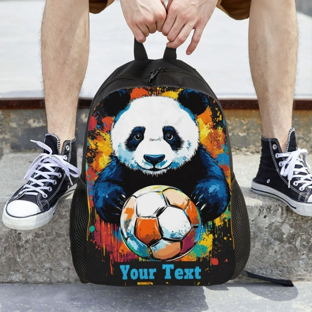 Customizable Panda and Soccer Backpack - Personalized "Your Text" Large Capacity Laptop Bag, Lightweight Travel Daypack Outdoor
Customizable Panda and Soccer Backpack - Personalized "Your Text" Large Capacity Laptop Bag, Lightweight Travel Daypack Outdoor