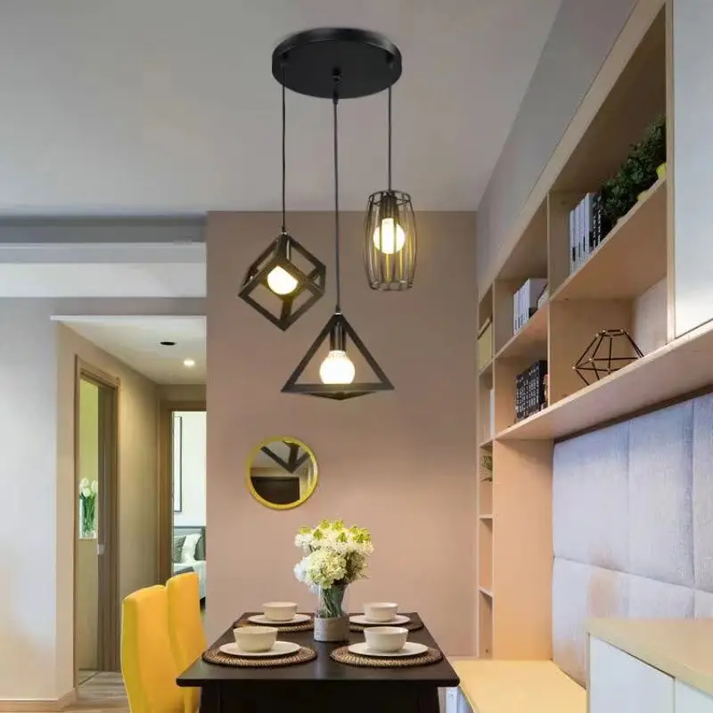 Nordic Black Pendant Lights Industrial Vintage Loft Hanging Lamp Iron Art Kitchen Island cafe Bar Table Dining Room Chandelier
Nordic Black Pendant Lights Industrial Vintage Loft Hanging Lamp Iron Art Kitchen Island cafe Bar Table Dining Room Chandelier