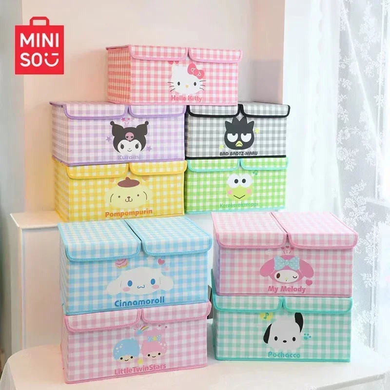 Miniso Sanrio кожаная коробка для хранения для студенческого общежития двойная крышка разделенная коробка для сортировки шкаф складная коробка для хранения подарок для девушки
Miniso Sanrio кожаная коробка для хранения для студенческого общежития двойная крышка разделенная коробка для сортировки шкаф складная коробка для хранения подарок для девушки
