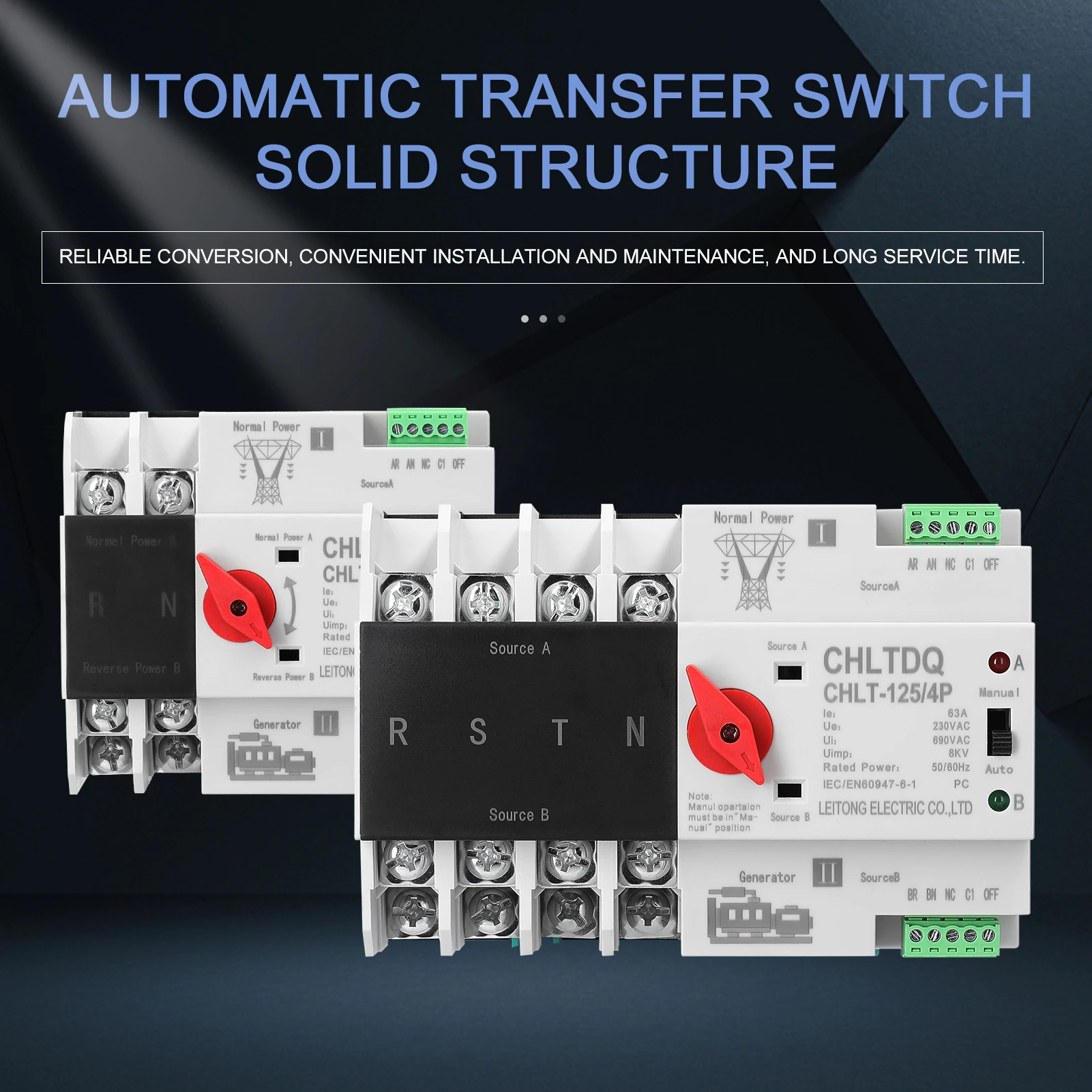 Компактный автоматический переключатель, электрические селекторные переключатели, двойной переключатель питания, переключатель питания для солнечных батарей, рельсовый переключатель питания
Компактный автоматический переключатель, электрические селекторные переключатели, двойной переключатель питания, переключатель питания для солнечных батарей, рельсовый переключатель питания