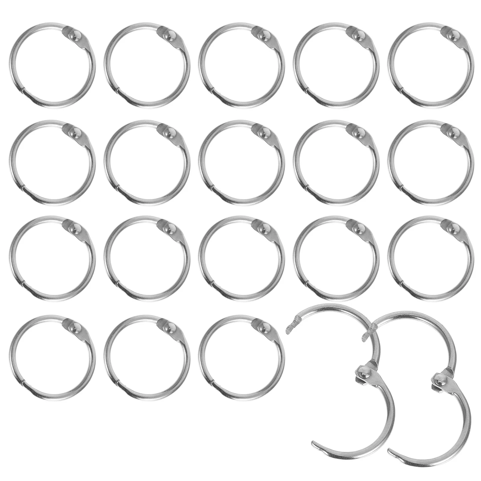 20pcs Metal Binder Rings Stainless Steel Openable for Paper Flashcards Index Cards Keychains Loose Leaf Ring Accessories
20pcs Metal Binder Rings Stainless Steel Openable for Paper Flashcards Index Cards Keychains Loose Leaf Ring Accessories