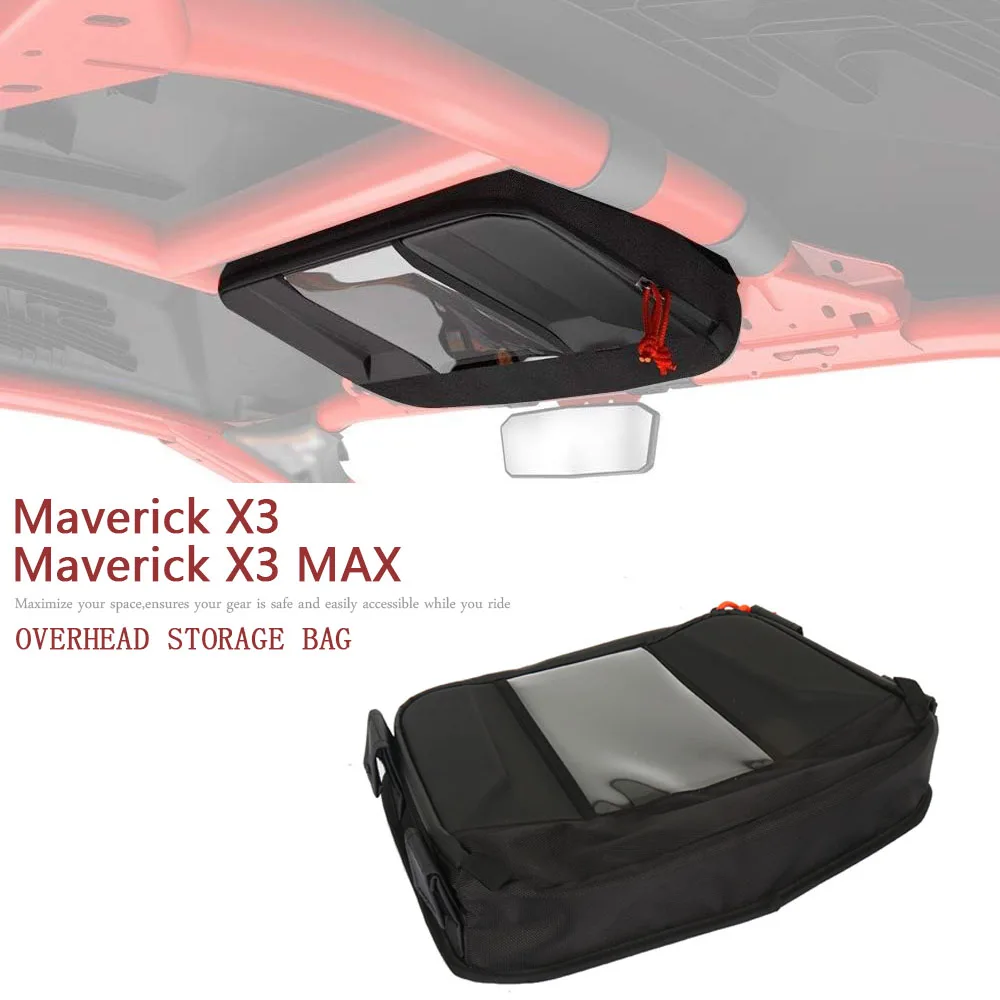 Overhead Storage Bag Center Roof Top Map Bag Tool Organizer Bag UTV Roof Bag For Can-Am Maverick X3 MAVERICK X3 MAX 2017-
Overhead Storage Bag Center Roof Top Map Bag Tool Organizer Bag UTV Roof Bag For Can-Am Maverick X3 MAVERICK X3 MAX 2017-