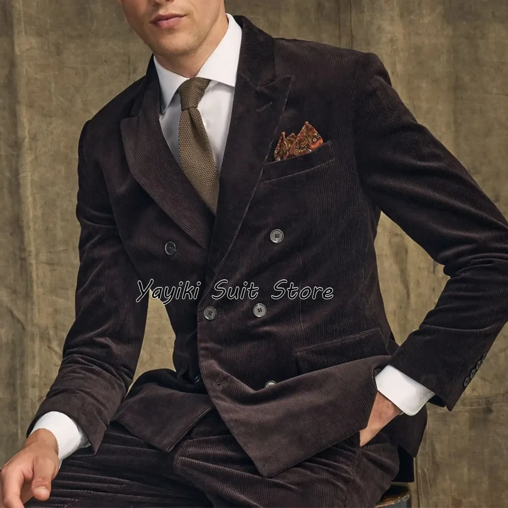 Мужской деловой костюм для мужчин, комплект одежды, мужской вельветовый комплект из двух предметов, элегантный мужской костюм, тонкий мужской костюм, комплекты модных костюмов
Мужской деловой костюм для мужчин, комплект одежды, мужской вельветовый комплект из двух предметов, элегантный мужской костюм, тонкий мужской костюм, комплекты модных костюмов