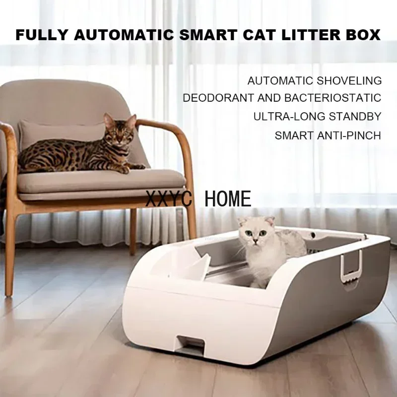 Fully Automatic Intelligent Cat Bedpans Electric Cat Litter Box Shovel-free Machine Sterilization and Deodorization Cat Toilet
Fully Automatic Intelligent Cat Bedpans Electric Cat Litter Box Shovel-free Machine Sterilization and Deodorization Cat Toilet