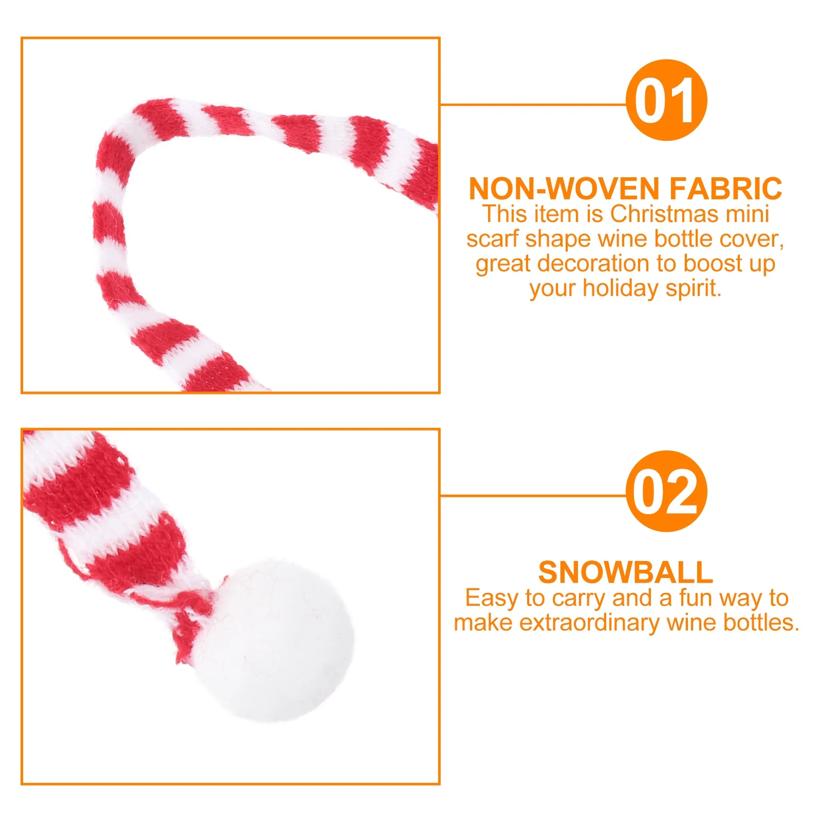 8pcs Mini Christmas Wine Bottle Scarf Red White Striped For Xmas Party New Year Event Gift Wine Bottle Cover Ornament
8pcs Mini Christmas Wine Bottle Scarf Red White Striped For Xmas Party New Year Event Gift Wine Bottle Cover Ornament