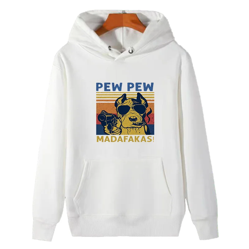 Pew Pew Madafakas Smoking & Shooting Dog Bulldog Labrador Winter Thick Sweater Hoodie Cotton Fleece Hoodie Men's Sportswear
Pew Pew Madafakas Smoking & Shooting Dog Bulldog Labrador Winter Thick Sweater Hoodie Cotton Fleece Hoodie Men's Sportswear