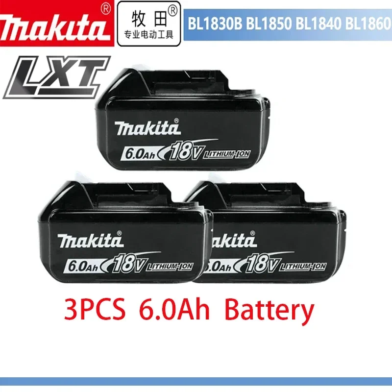 Original Makita 6Ah/5Ah/3Ah for Makita 18V Battery BL1830B BL1850B BL1850 BL1840 BL1860 BL1815 Replacement Lithium Battery
Original Makita 6Ah/5Ah/3Ah for Makita 18V Battery BL1830B BL1850B BL1850 BL1840 BL1860 BL1815 Replacement Lithium Battery
