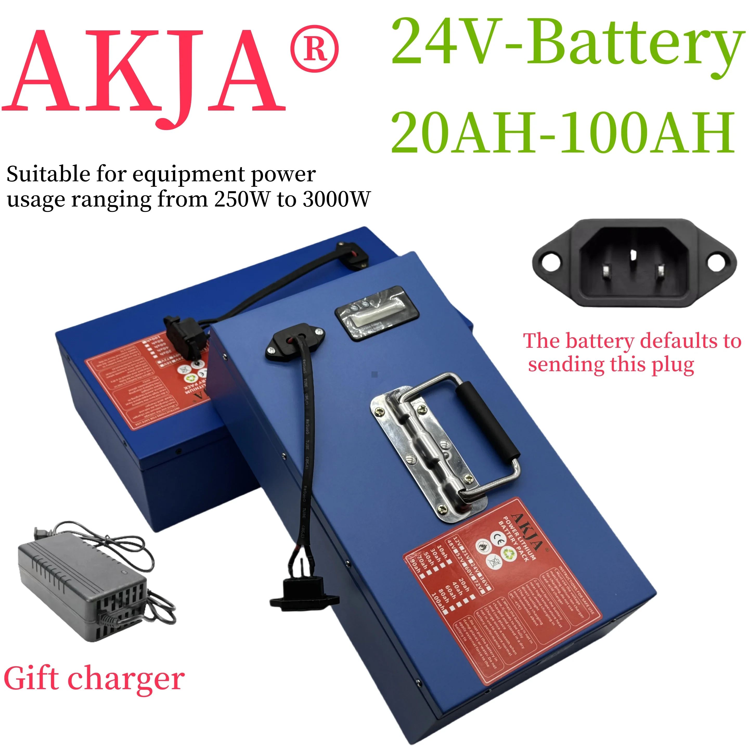 Air fast transportation,24V100AH,Send within 24 hours,18650 lithium battery,Lithium battery pack,Suitable for motors below 3000W
Air fast transportation,24V100AH,Send within 24 hours,18650 lithium battery,Lithium battery pack,Suitable for motors below 3000W