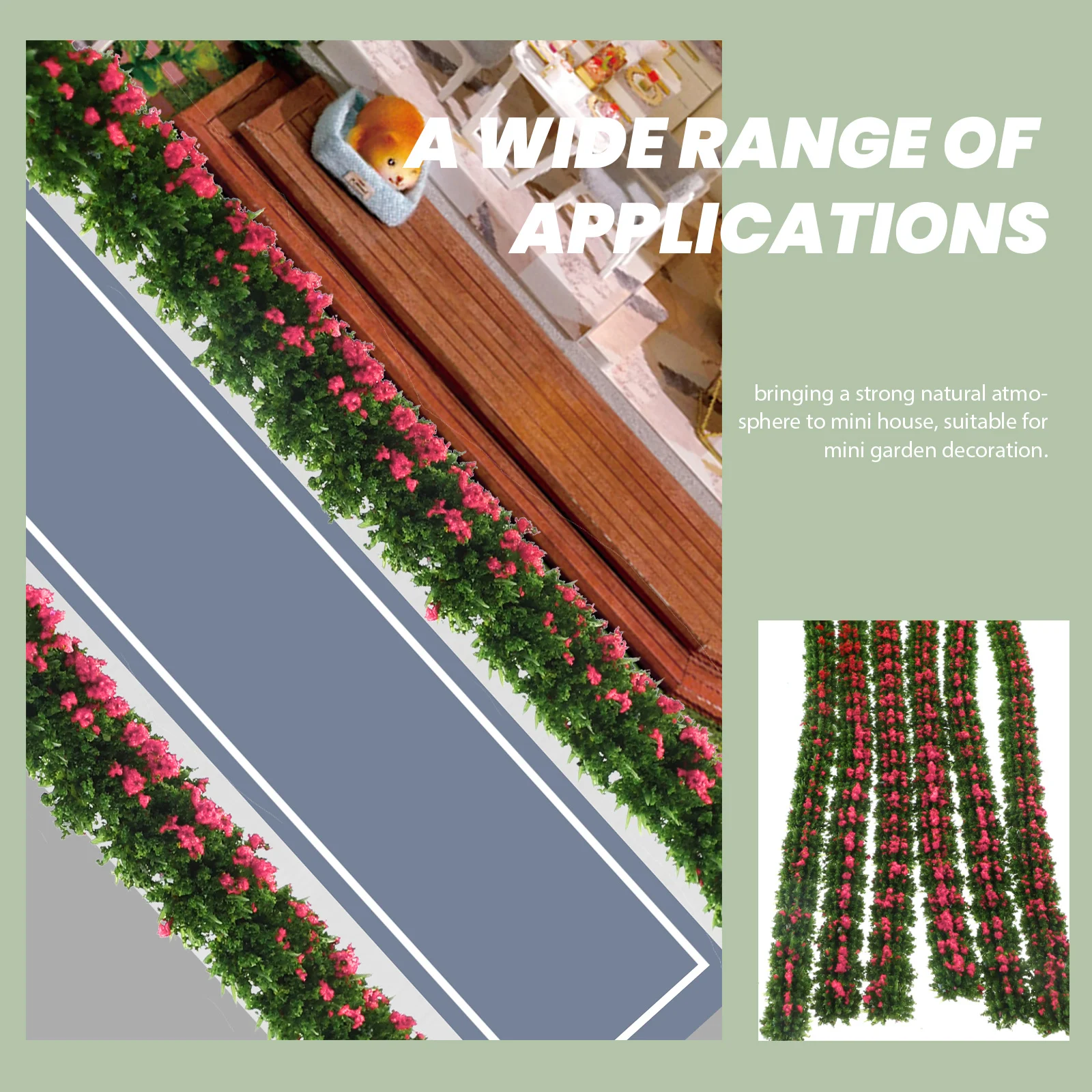 6Pcs Simulation Shrub Strip Realistic Artificial Bush for Mini Garden Decor DIY Diorama Landscape Sand Table Fairy Garden
6Pcs Simulation Shrub Strip Realistic Artificial Bush for Mini Garden Decor DIY Diorama Landscape Sand Table Fairy Garden