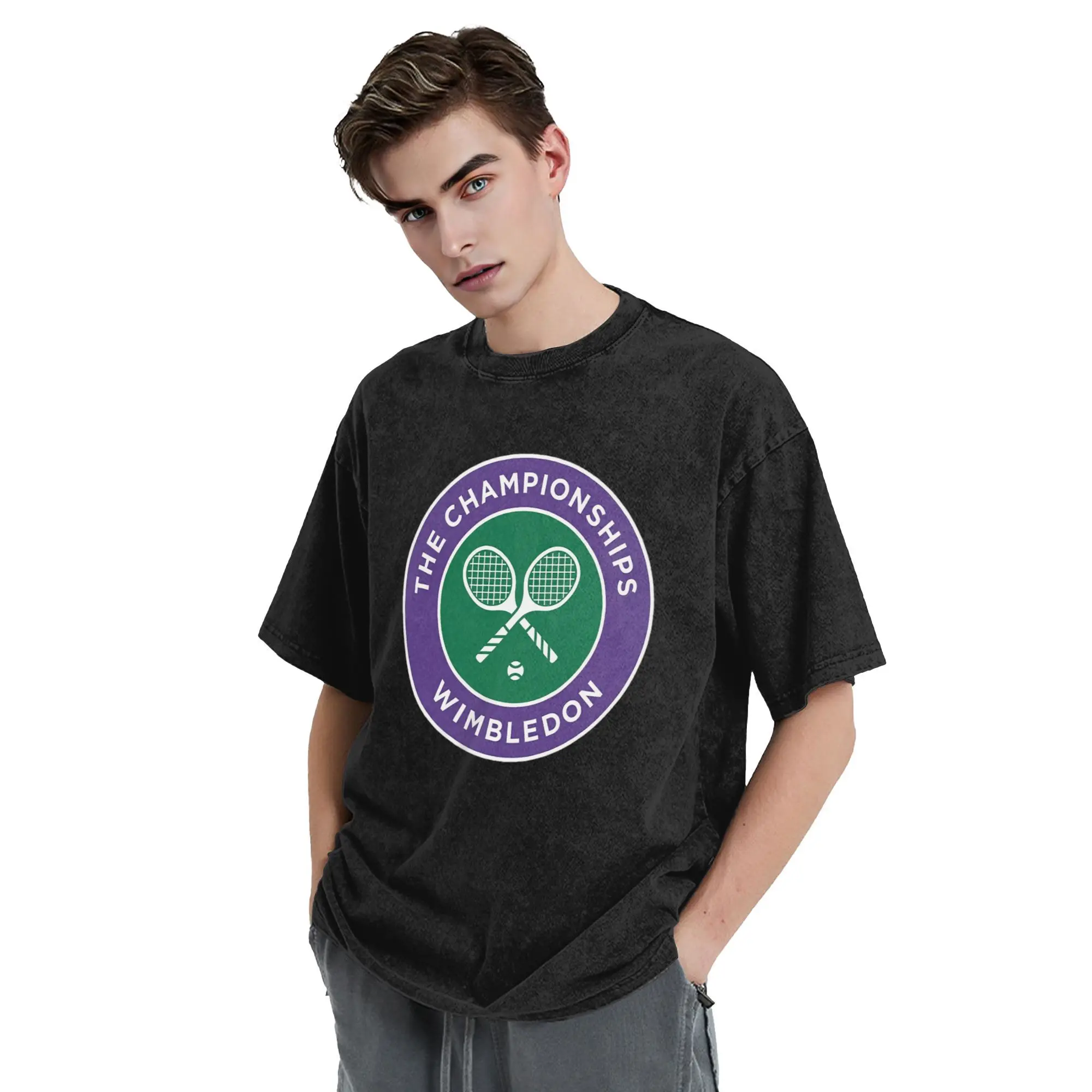 Мужская футболка Wimbledon Tennis Game, хлопковые футболки больших размеров, мужская летняя одежда с короткими рукавами и круглым вырезом, топы S-2XL
Мужская футболка Wimbledon Tennis Game, хлопковые футболки больших размеров, мужская летняя одежда с короткими рукавами и круглым вырезом, топы S-2XL