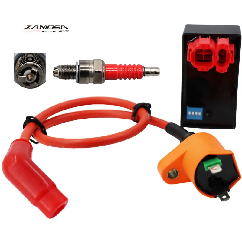 Performance Racing 6 Pins AC CDI Box Ignition Coil A7TJC Spark Plug for GY6 50 80 110 125 150cc Moped Scooter ATV Go Carts
Performance Racing 6 Pins AC CDI Box Ignition Coil A7TJC Spark Plug for GY6 50 80 110 125 150cc Moped Scooter ATV Go Carts