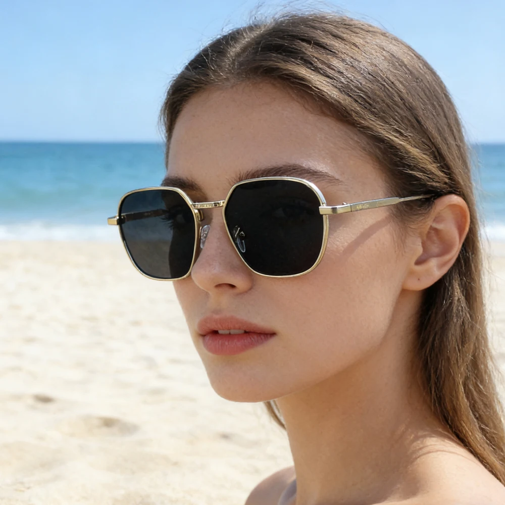 Metal Frame Polarized Sunglasses Retro Square Sunglasses Unisex Green Lens UV400 Sunglasses
Metal Frame Polarized Sunglasses Retro Square Sunglasses Unisex Green Lens UV400 Sunglasses