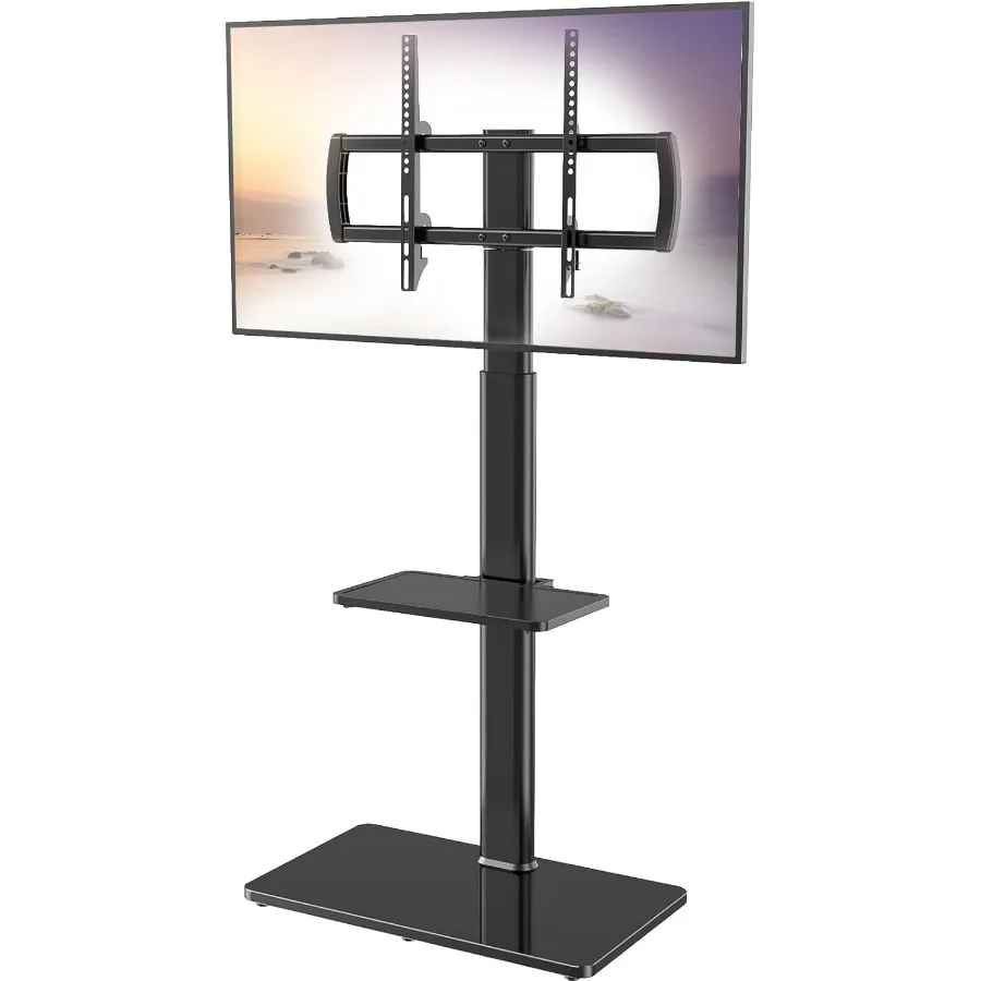 Universal Floor TV Stand with 80 Degree Swivel and Height Adjustable Feature for 27 to 65 Inch LCD LED OLED TVs Space Saving Co
Universal Floor TV Stand with 80 Degree Swivel and Height Adjustable Feature for 27 to 65 Inch LCD LED OLED TVs Space Saving Co