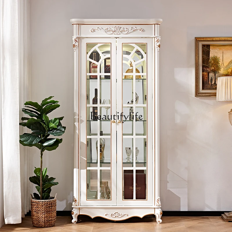 European glass wine cabinet living room decoration display cabinet storage cabinet French
European glass wine cabinet living room decoration display cabinet storage cabinet French