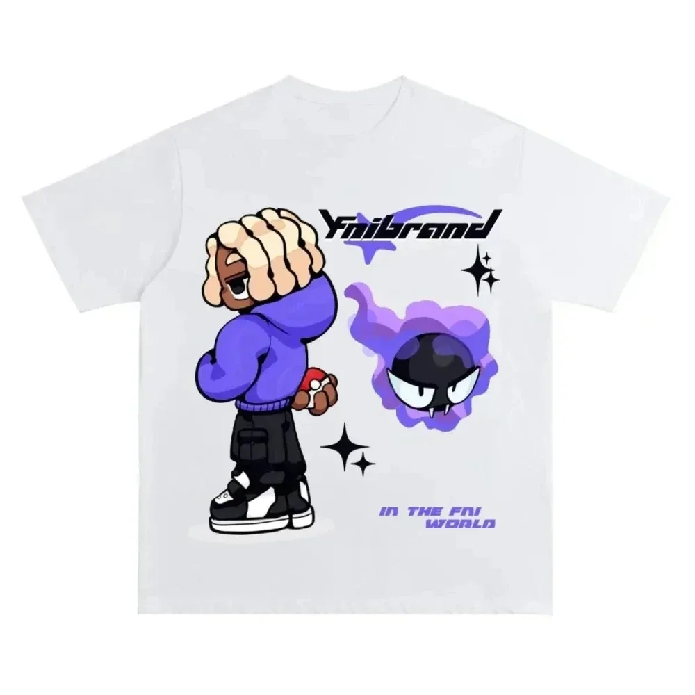 Женские топы с мультяшным рисунком Y2k Kawaii Wear, женская одежда, черно-белые повседневные футболки, футболка в американском стиле, уличная модная одежда
Женские топы с мультяшным рисунком Y2k Kawaii Wear, женская одежда, черно-белые повседневные футболки, футболка в американском стиле, уличная модная одежда
