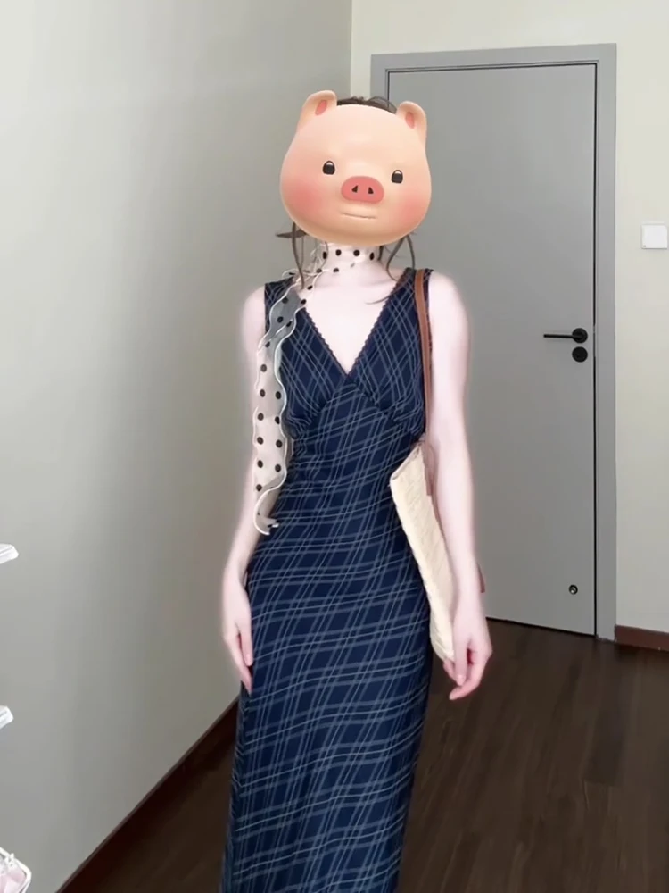 KenI plus Size Pure Desire V Neck Plaid Dress Women Summer Slim Waist Conceal Blue Long Dress Commute Style High Waist a Line...
KenI plus Size Pure Desire V Neck Plaid Dress Women Summer Slim Waist Conceal Blue Long Dress Commute Style High Waist a Line...