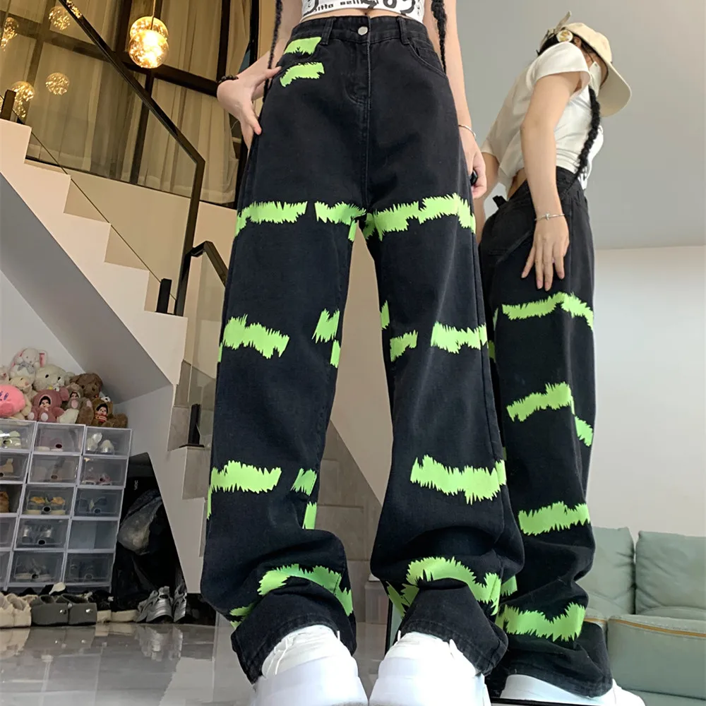 American retro tie-dye jeans women's straight loose pants high street ins wide leg trousers fashion high street pants women
American retro tie-dye jeans women's straight loose pants high street ins wide leg trousers fashion high street pants women