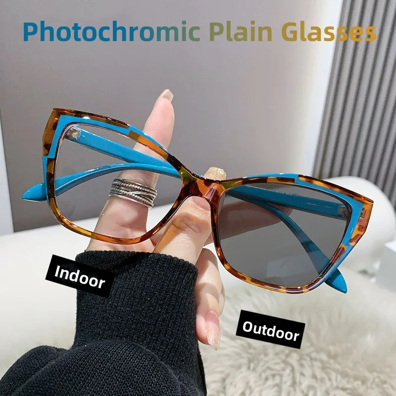 Fashion Anti-blue Light Cat Eye Sunglasses Luxury Color Changing Optical Spectacle Eyeglasses Female Outdoor Vintage Sun Glasses
Fashion Anti-blue Light Cat Eye Sunglasses Luxury Color Changing Optical Spectacle Eyeglasses Female Outdoor Vintage Sun Glasses