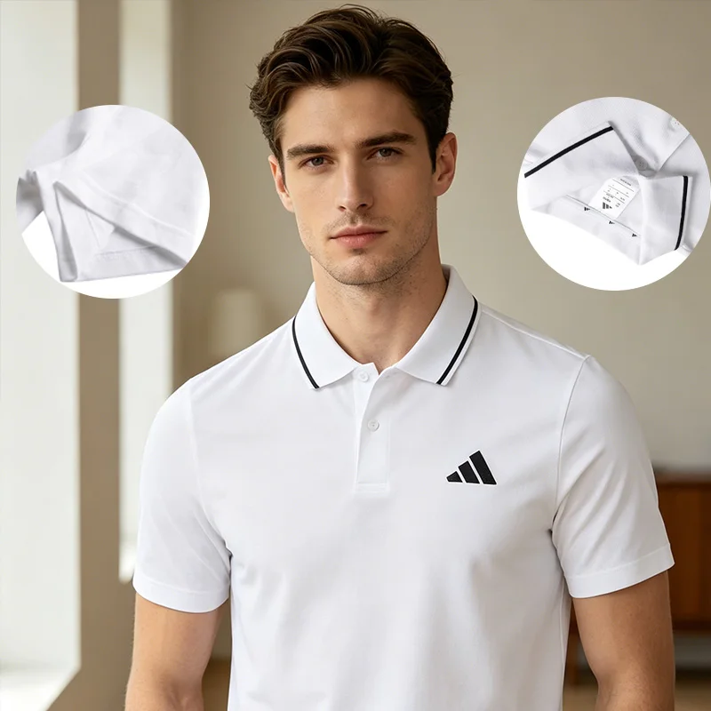 New Adidas Men's Polo Shirt Business Sports T-Shirt Breathable Casual Half-Sleeve Je9020
New Adidas Men's Polo Shirt Business Sports T-Shirt Breathable Casual Half-Sleeve Je9020