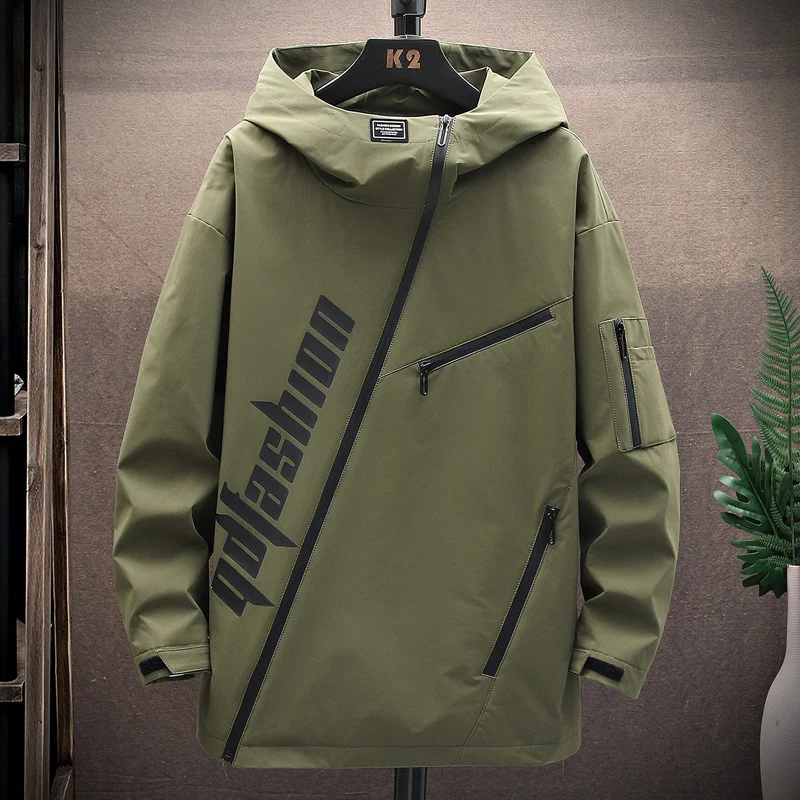 Casual Mens Bomber Jackets Steetwear Spring Autumn Solid Hooded Coats Hip Hop Slim Zipper Windbreaker Korean Youth Tops Clothing
Casual Mens Bomber Jackets Steetwear Spring Autumn Solid Hooded Coats Hip Hop Slim Zipper Windbreaker Korean Youth Tops Clothing