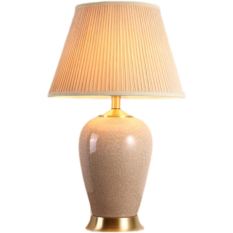 Ceramic table lamp Beige bedroom bedside lamp study living room medium master bedroom bedside table lamp
Ceramic table lamp Beige bedroom bedside lamp study living room medium master bedroom bedside table lamp