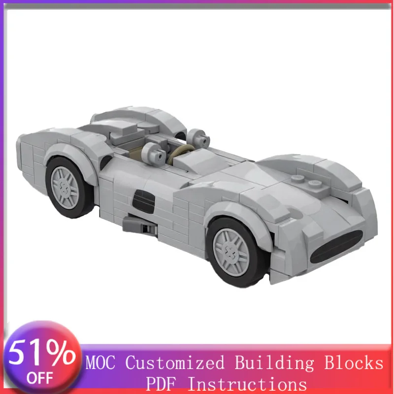 214 деталей Speed King Mercedes W196 Streamliner Type Monza MOC: Модульный конструктор, популярная модель, DIY-набор, игрушка-подарок для праздников
214 деталей Speed King Mercedes W196 Streamliner Type Monza MOC: Модульный конструктор, популярная модель, DIY-набор, игрушка-подарок для праздников