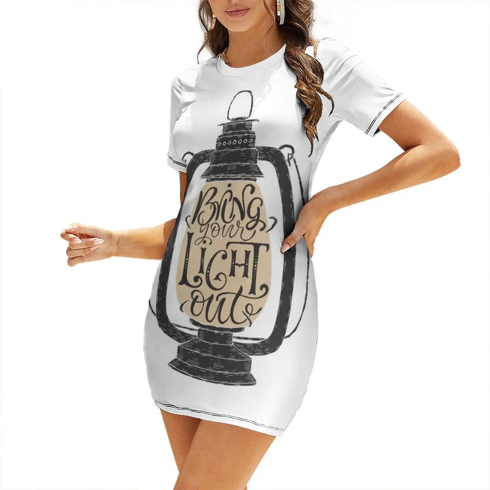 Bring your light out hand drawn typography poster Short Sleeved Dress wedding guest dress 2025 women clothes
Bring your light out hand drawn typography poster Short Sleeved Dress wedding guest dress 2025 women clothes