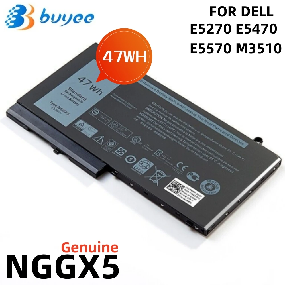 Новый литий-ионный аккумулятор NGGX5 для ноутбука Dell Latitude E5270 E5250 5550 3160 5450 11,4 V 47Wh 954DF JY8DF JY8D6
Новый литий-ионный аккумулятор NGGX5 для ноутбука Dell Latitude E5270 E5250 5550 3160 5450 11,4 V 47Wh 954DF JY8DF JY8D6