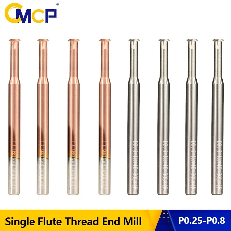 CMCP 1 Tooth Thread Milling Cutter Tungsten Carbide Steel CNC Machining for Aluminum Cutting 0.7-3.9mm Metal Threading Tools
CMCP 1 Tooth Thread Milling Cutter Tungsten Carbide Steel CNC Machining for Aluminum Cutting 0.7-3.9mm Metal Threading Tools