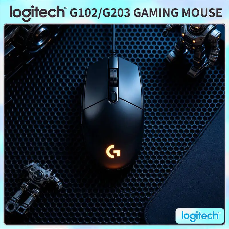 Logitech G203 Wired Gaming Mouse RGB Backlight 8000 DPI 6 Buttons 1ms Response 2.1m Cable Windows Mac Precise
Logitech G203 Wired Gaming Mouse RGB Backlight 8000 DPI 6 Buttons 1ms Response 2.1m Cable Windows Mac Precise
