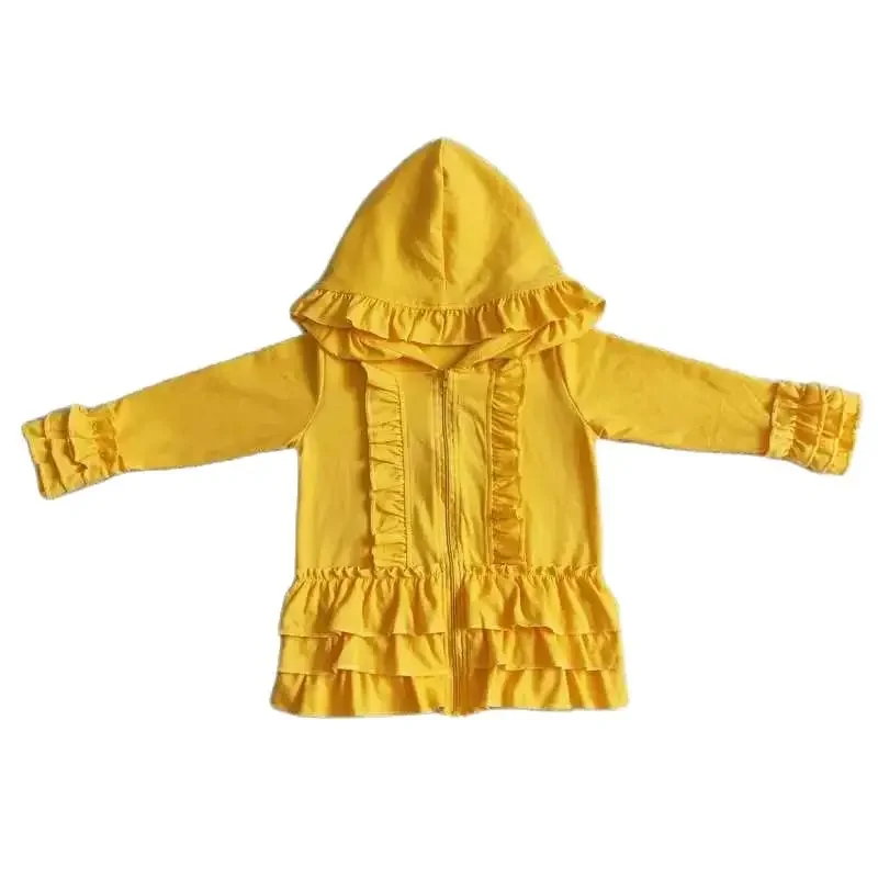 GT0018 Fashionable And Good-Looking Girls Clothes Long Sleeve Top Yellow Hood Zipper Print With Children Clothes
GT0018 Fashionable And Good-Looking Girls Clothes Long Sleeve Top Yellow Hood Zipper Print With Children Clothes