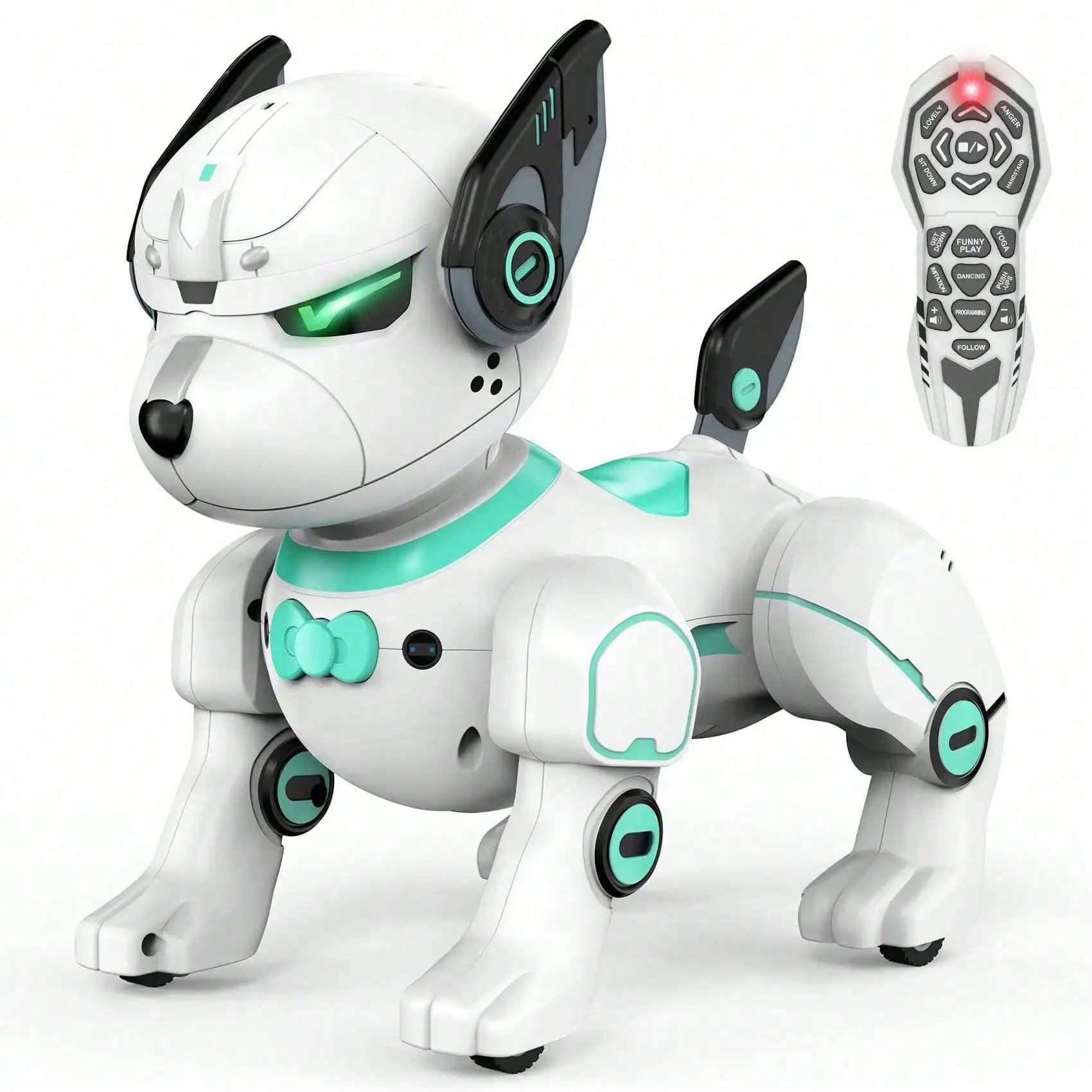 Smart Robot Dog Toy, Programmable RC Pet with Voice Control Touch Sensory Music Dancing Birthday Gift
Smart Robot Dog Toy, Programmable RC Pet with Voice Control Touch Sensory Music Dancing Birthday Gift