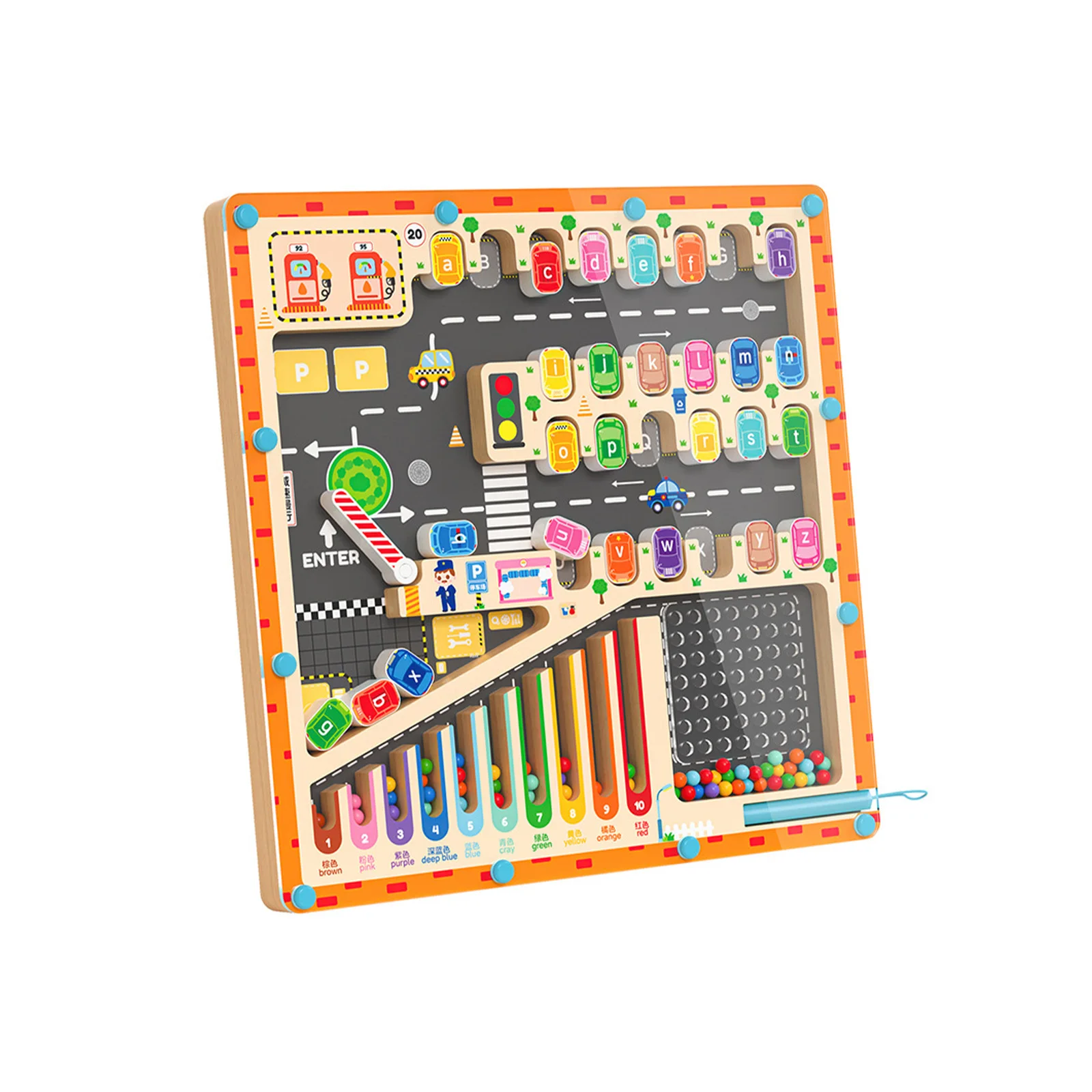 Magnetic Wooden Maze Board Car Parking Puzzle Alphabet Color Sorting Game Montessori Educational Toys Fine Motor Skills Toddler
Magnetic Wooden Maze Board Car Parking Puzzle Alphabet Color Sorting Game Montessori Educational Toys Fine Motor Skills Toddler