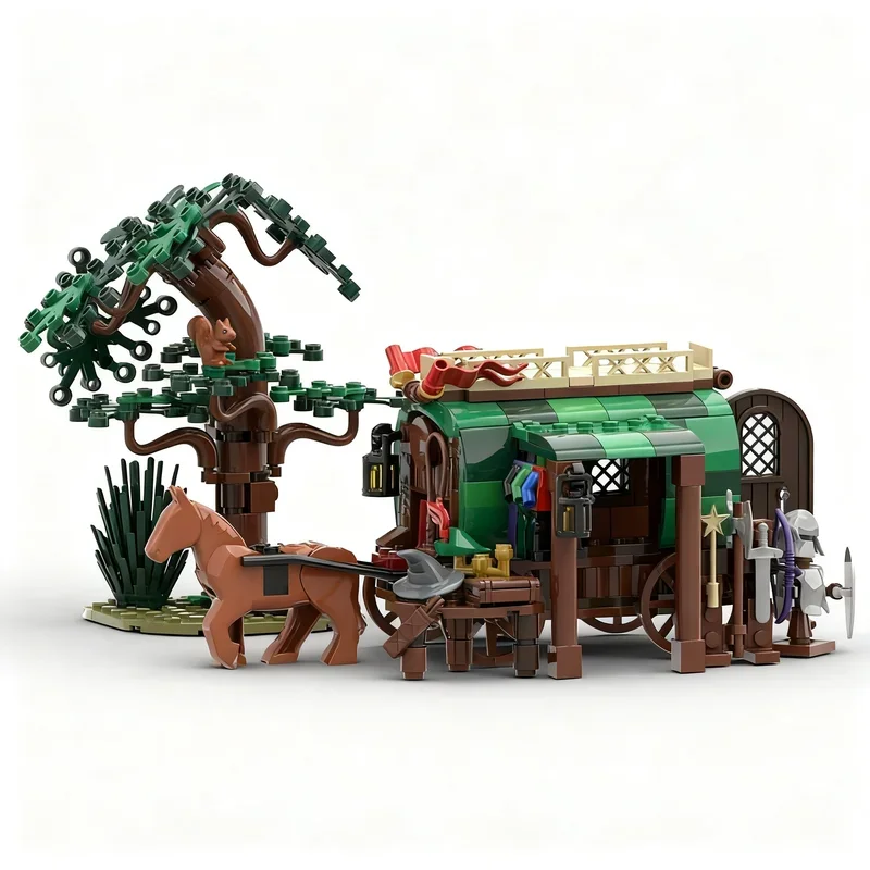 NEW 360PCS Medieval Street View MOC Artifact Merchant Wagon Model DIY Creative Display Assembly Building Blocks Birthday Gift
NEW 360PCS Medieval Street View MOC Artifact Merchant Wagon Model DIY Creative Display Assembly Building Blocks Birthday Gift