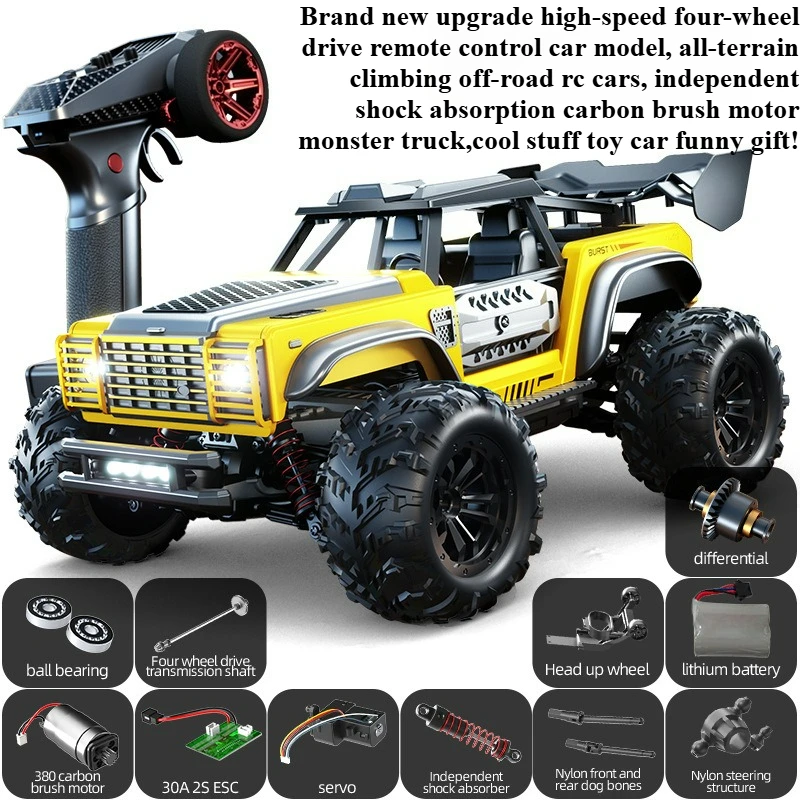 Cool Stuff Toy Car Funny Gift-40km/h High-speed 4WD Rc Truck,Remote Control Car Toy,Off-road Rc Cars,Monster Truck,Toys for Boys
Cool Stuff Toy Car Funny Gift-40km/h High-speed 4WD Rc Truck,Remote Control Car Toy,Off-road Rc Cars,Monster Truck,Toys for Boys