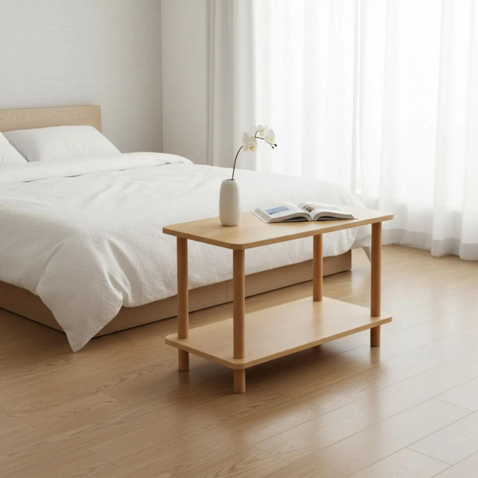 Layered Nightstand Easy Assembly Multi-Tier Side Table Modern Sofa End Table Sturdy Legs Home Furniture for Bedroom
Layered Nightstand Easy Assembly Multi-Tier Side Table Modern Sofa End Table Sturdy Legs Home Furniture for Bedroom