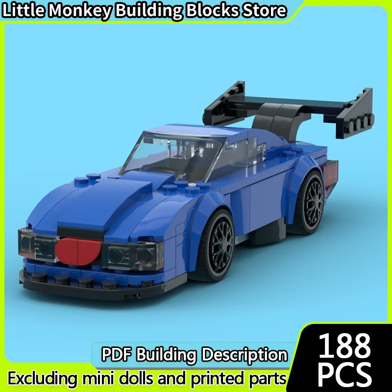 Speed Racing Car Model MOC Building Bricks Blue GTR Sports Car Modular Technology Gifts Holiday Assemble Children Toys Suit
Speed Racing Car Model MOC Building Bricks Blue GTR Sports Car Modular Technology Gifts Holiday Assemble Children Toys Suit