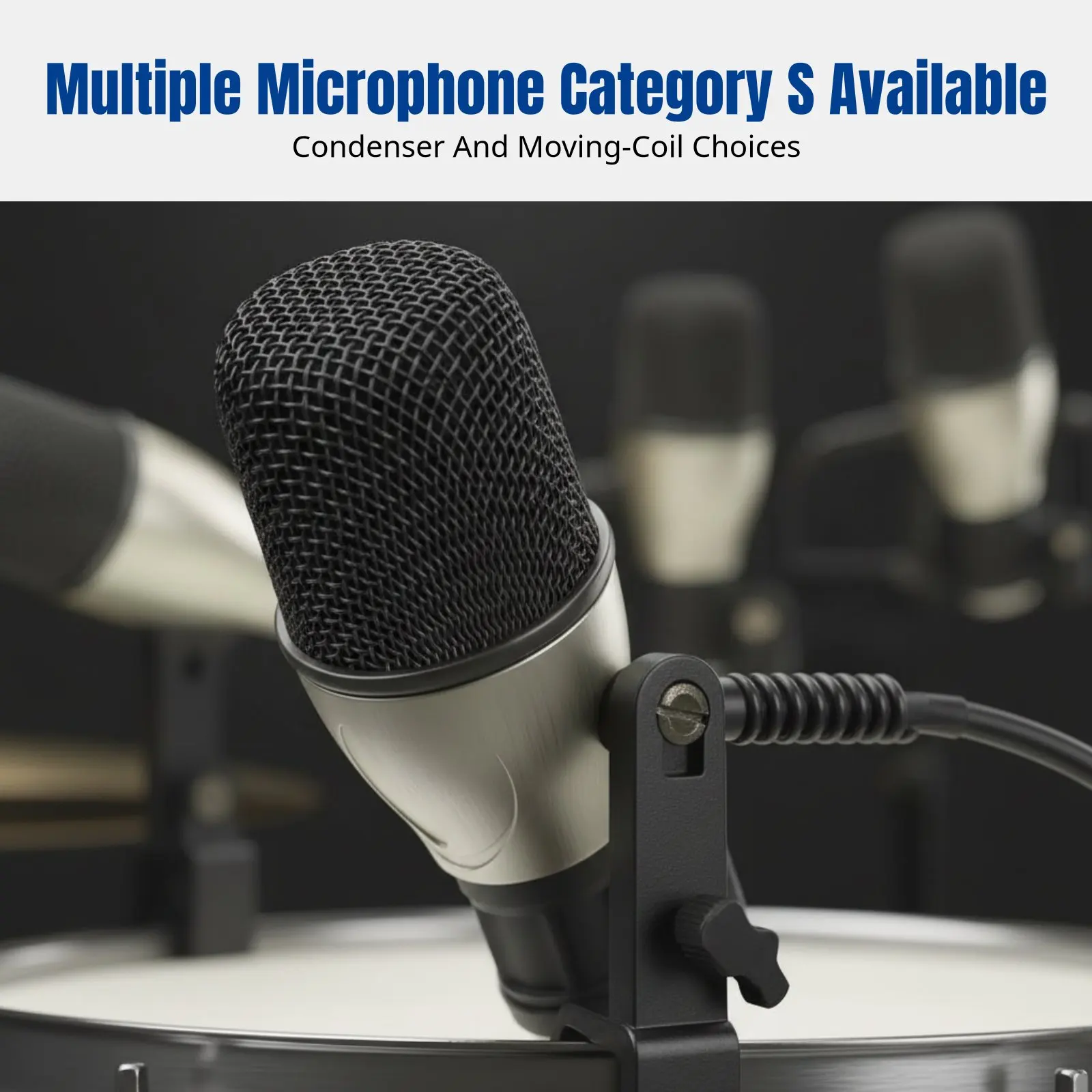 Metal Active Microphone, Instrument Pickup, Jazz Drum, Keyboard, Guitar, Erhu, Stage, Cardioid, Low Noise, Audio Connector
Metal Active Microphone, Instrument Pickup, Jazz Drum, Keyboard, Guitar, Erhu, Stage, Cardioid, Low Noise, Audio Connector