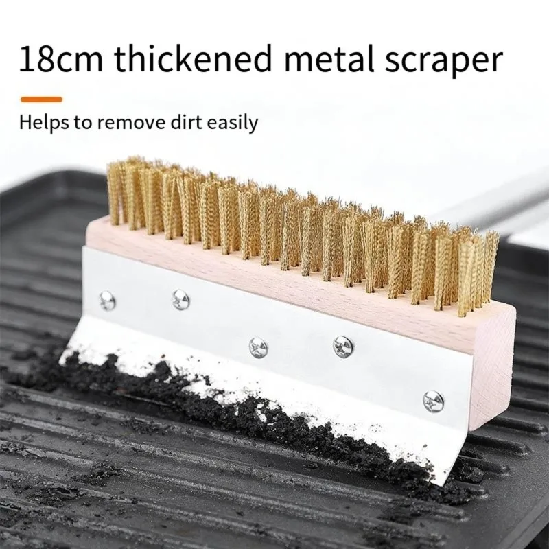 [NEW!A93G】 Stainless Steel Pizza Oven Brush-Long Handle With Pure Copper Bristles For Easy Cleaning
[NEW!A93G】 Stainless Steel Pizza Oven Brush-Long Handle With Pure Copper Bristles For Easy Cleaning