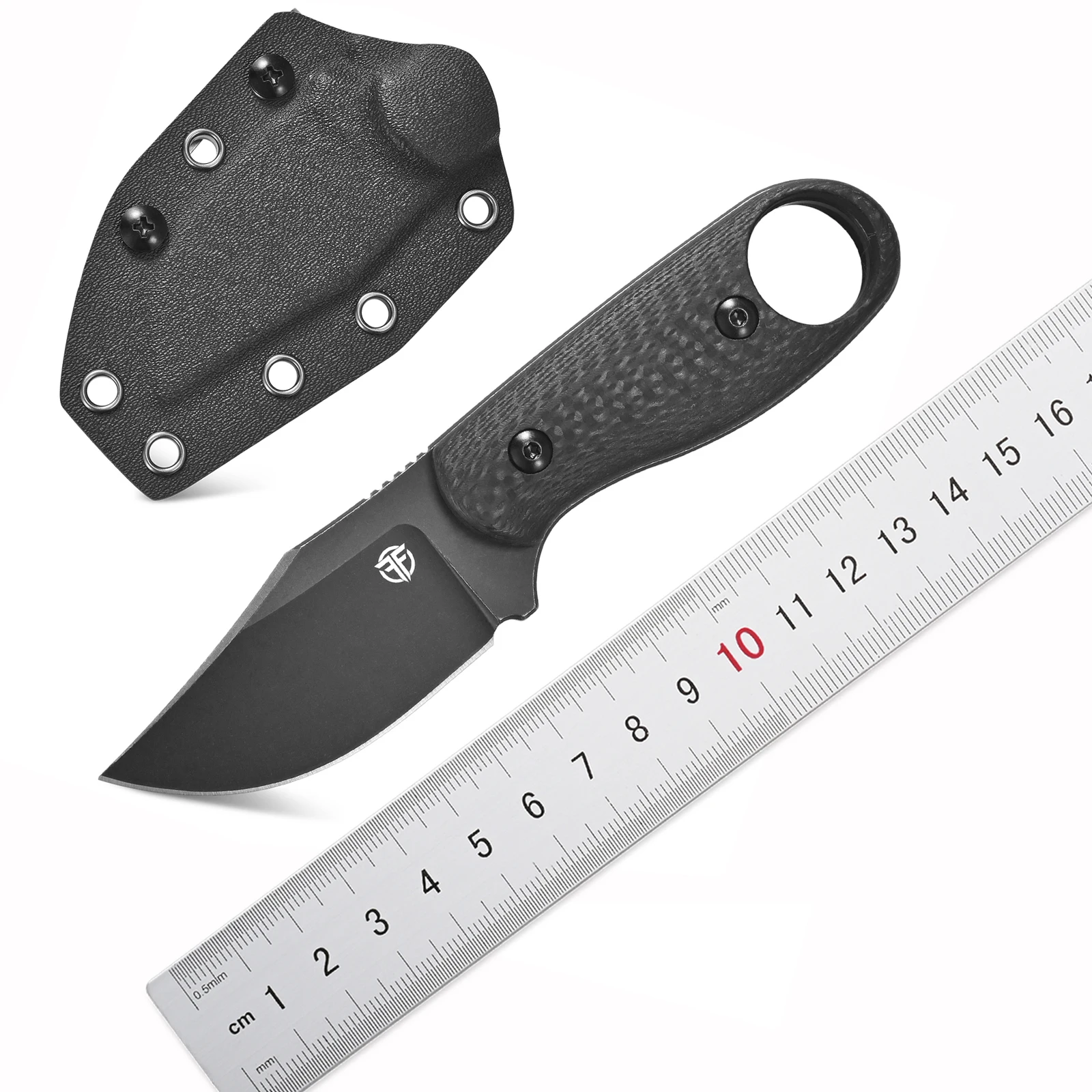 FF124 Fixed Blade Knife VG10 Stonewashed Steel Carbon Fiber Handle Full Tang Knife with Sheath for Outdoor Camping Hunting Work
FF124 Fixed Blade Knife VG10 Stonewashed Steel Carbon Fiber Handle Full Tang Knife with Sheath for Outdoor Camping Hunting Work